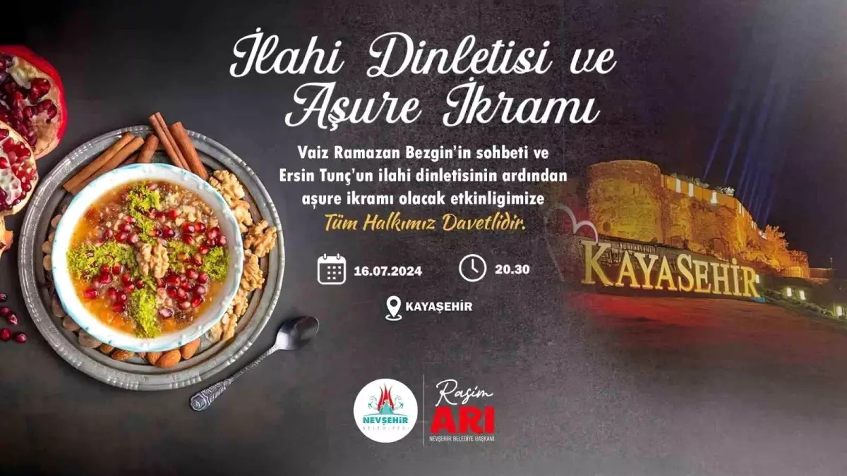 Nevşehir Belediyesi Aşure Günü Programı