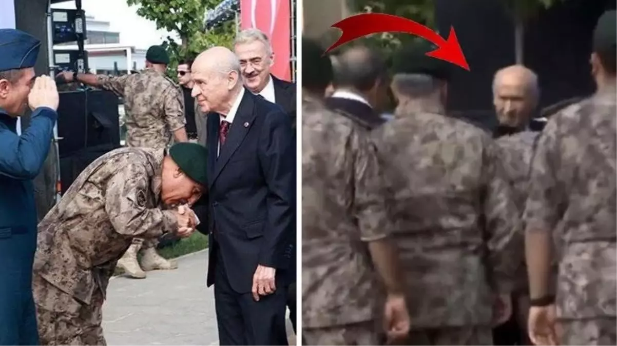 Özel Harekatçıların Bahçeli\'nin elini öptüğü ziyaretten yeni görüntüler