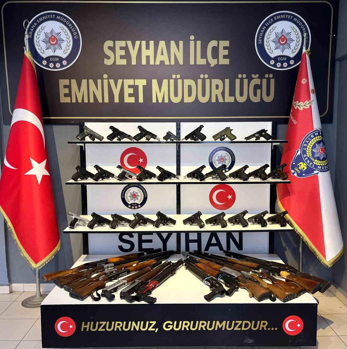 Adana\'da 40 Ruhsatsız Silah ve 249 Şüpheli Yakalandı