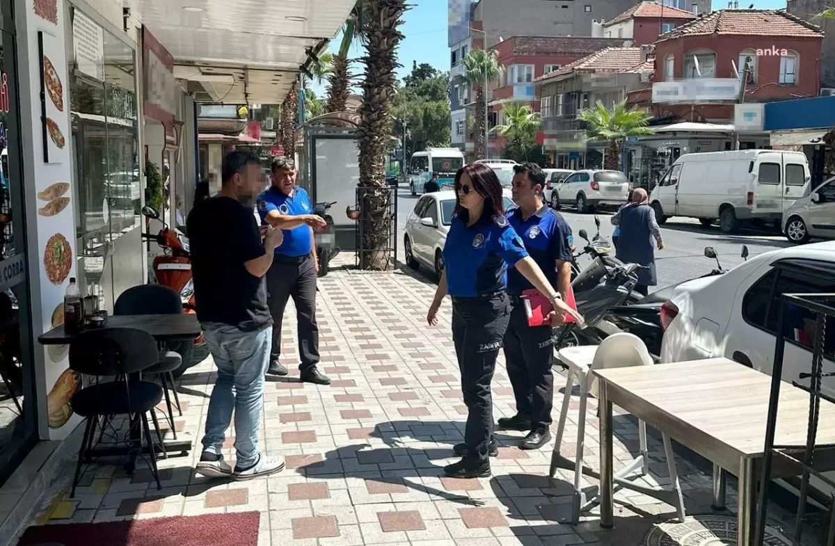 Turgutlu Belediyesi Yol ve Kaldırım İşgallerine Denetim Yaptı