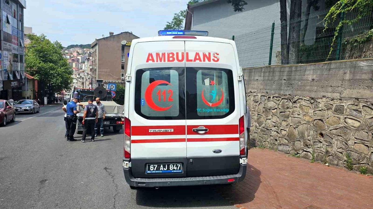 Zonguldak\'ta trafik kazasında bir yaya yaralandı