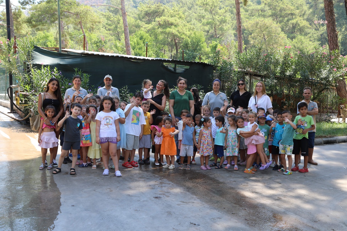 Marmaris Belediyesi Geçici Hayvan Bakımevi\'ni Öğrenciler Ziyaret Etti