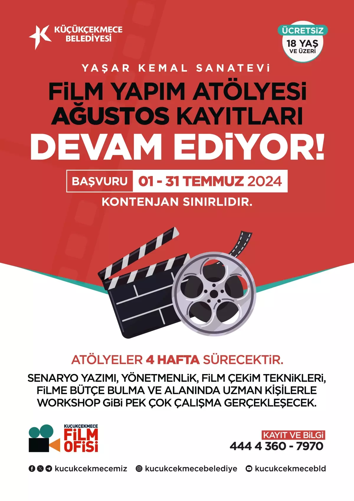 Küçükçekmece Belediyesi Sinemaseverleri Film Yapım Atölyesi\'nde Buluşturuyor