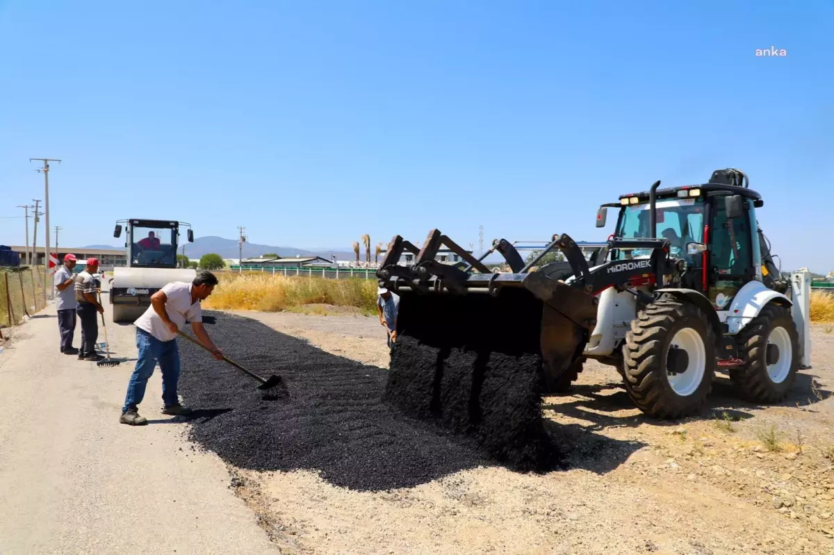 Menderes Belediyesi Sancaklı\'daki Yolları Yeniliyor