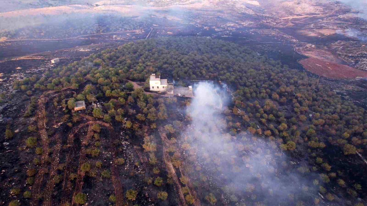 Adıyaman\'da Otluk Alan Yangını Kontrol Altına Alındı