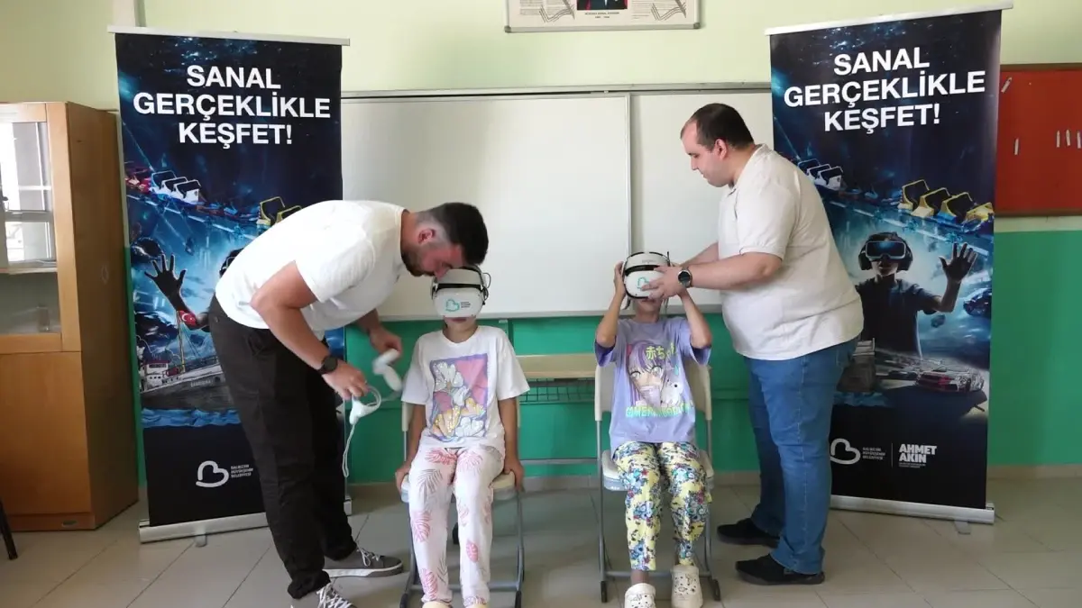Balıkesir Büyükşehir Belediyesi, Kırsalda Yaşayan Çocukları Sanal Gerçeklik Gözlüğüyle Buluşturuyor