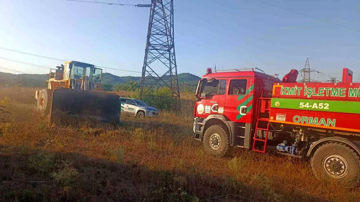 Bilecik\'te Küçük Çaplı Orman Yangını Fabrikalara Sıçramadan Söndürüldü