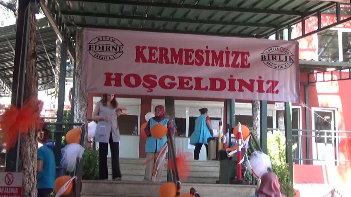 Edirne Giyim Sanayi Fabrikası çalışanlarından LÖSEV\'e bağış kermesi