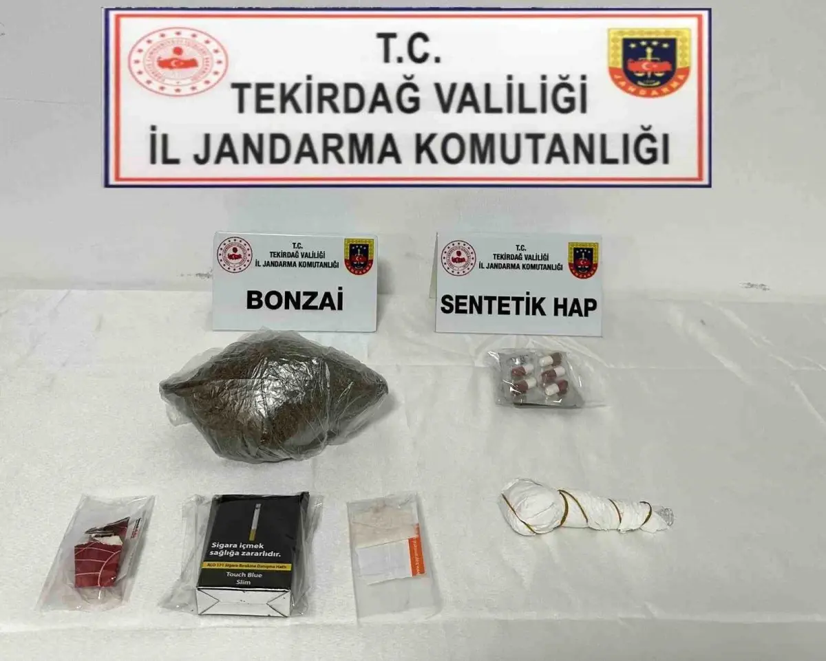 Tekirdağ\'da uyuşturucu ile mücadelede 5 şüpheli yakalandı