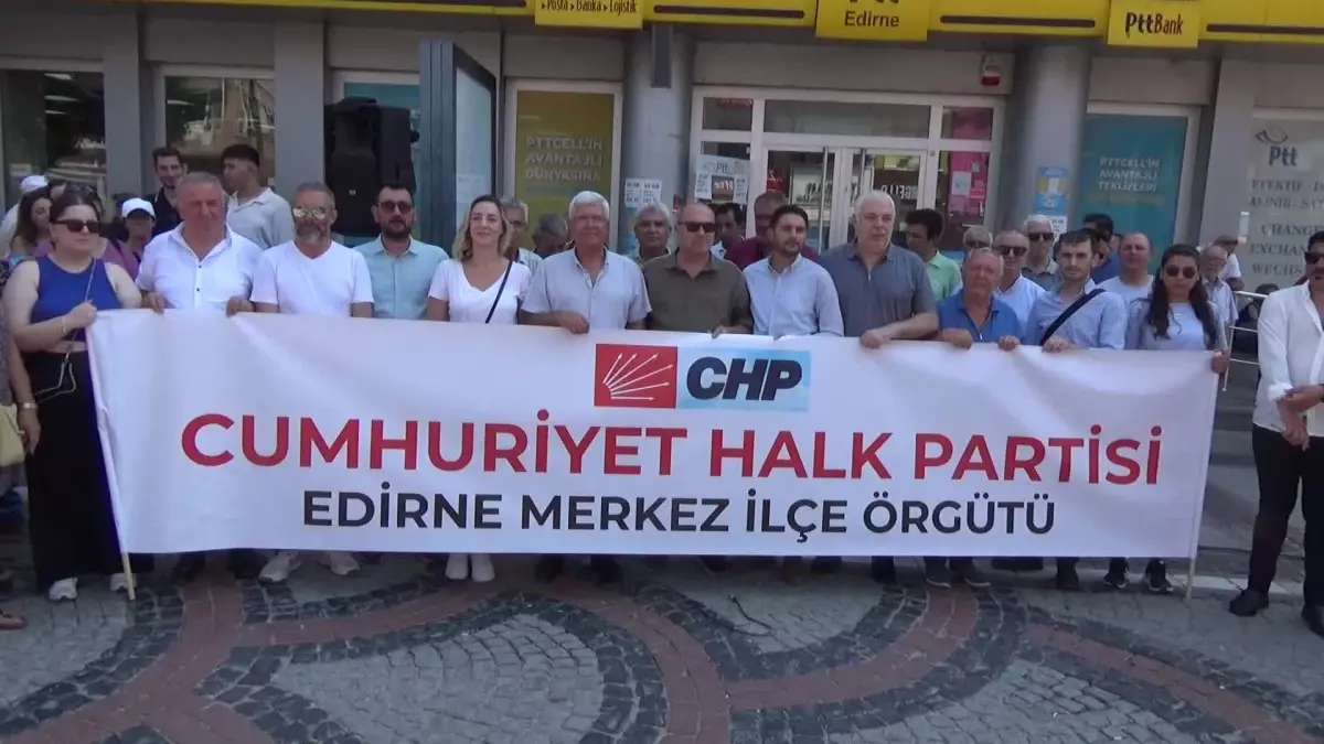 CHP Edirne Merkez İlçe Başkanlığı, Türkiye Yüzyılı Maarif Modeli\'ni Protesto Etti