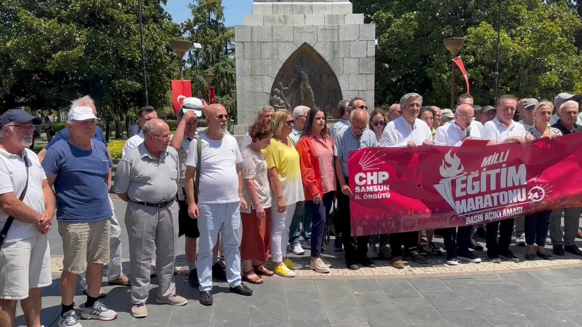 CHP Samsun İl Örgütü, Eğitim Maratonu\'na İlişkin Açıklama Yaptı