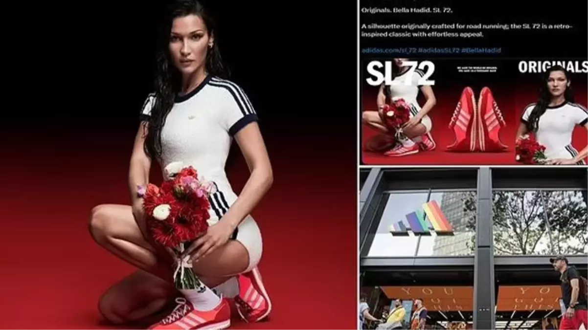 Adidas, 1972 Münih Olimpiyatları temalı ayakkabı kampanyasından Filistin yanlısı model Bella Hadid\'i çıkardı, karar İsrail\'in tepkisi sonrası alındı