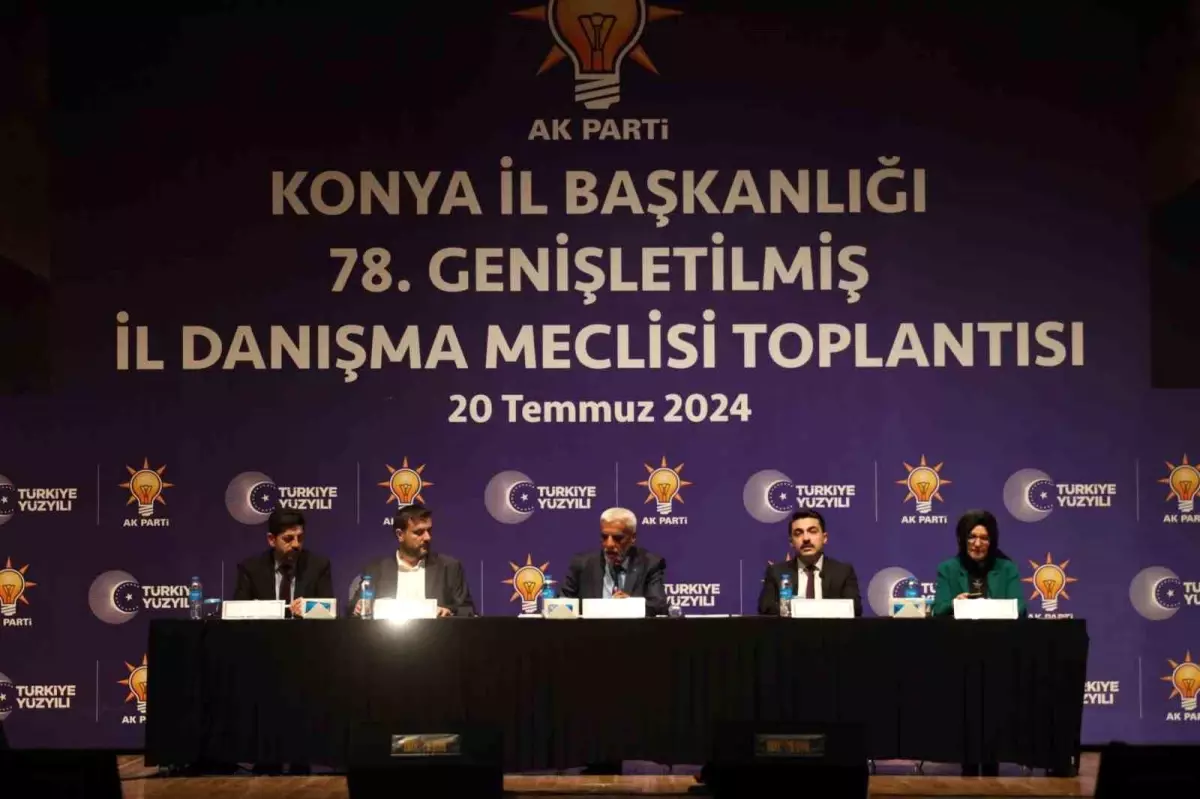 AK Parti Konya İl Başkanlığı\'nın 78. Genişletilmiş İl Danışma Meclisi Toplantısı Gerçekleştirildi