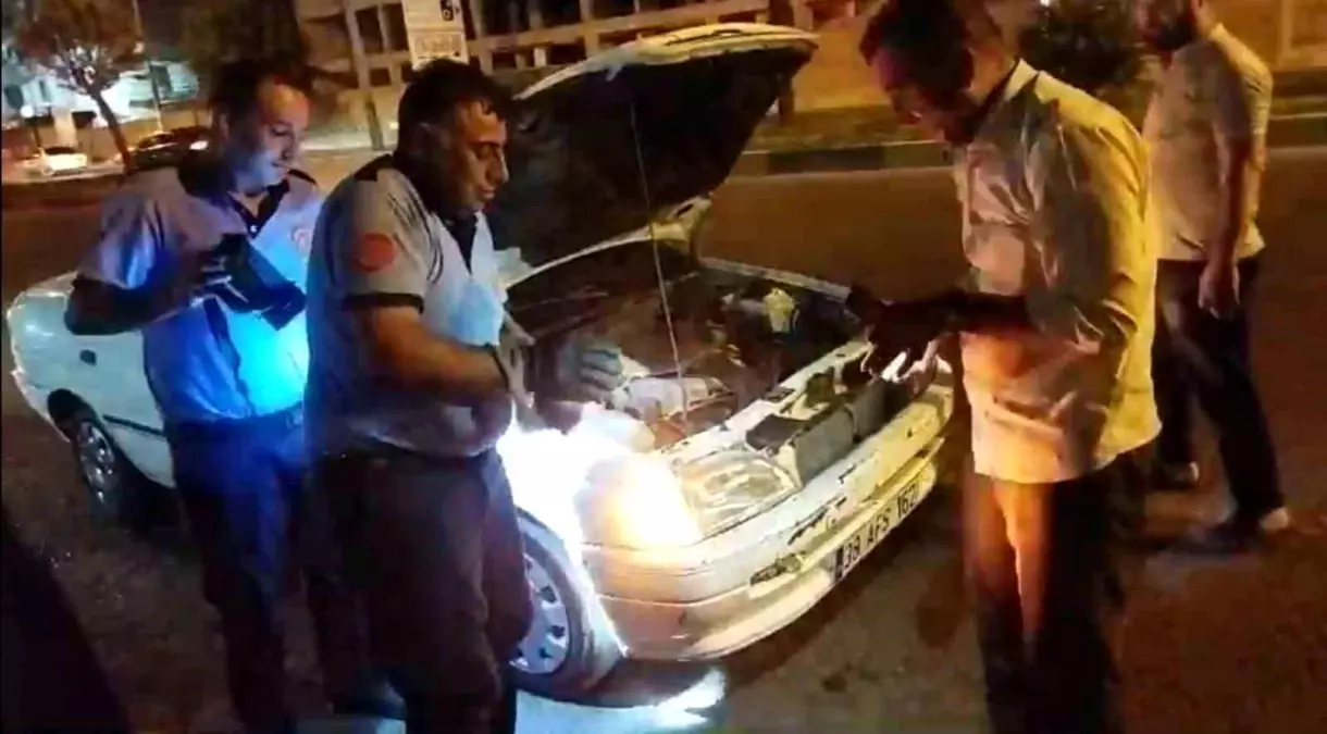 Gaziantep\'te İtfaiye Ekipleri Yavru Kediyi Otomobilin Motor Kısmından Kurtardı