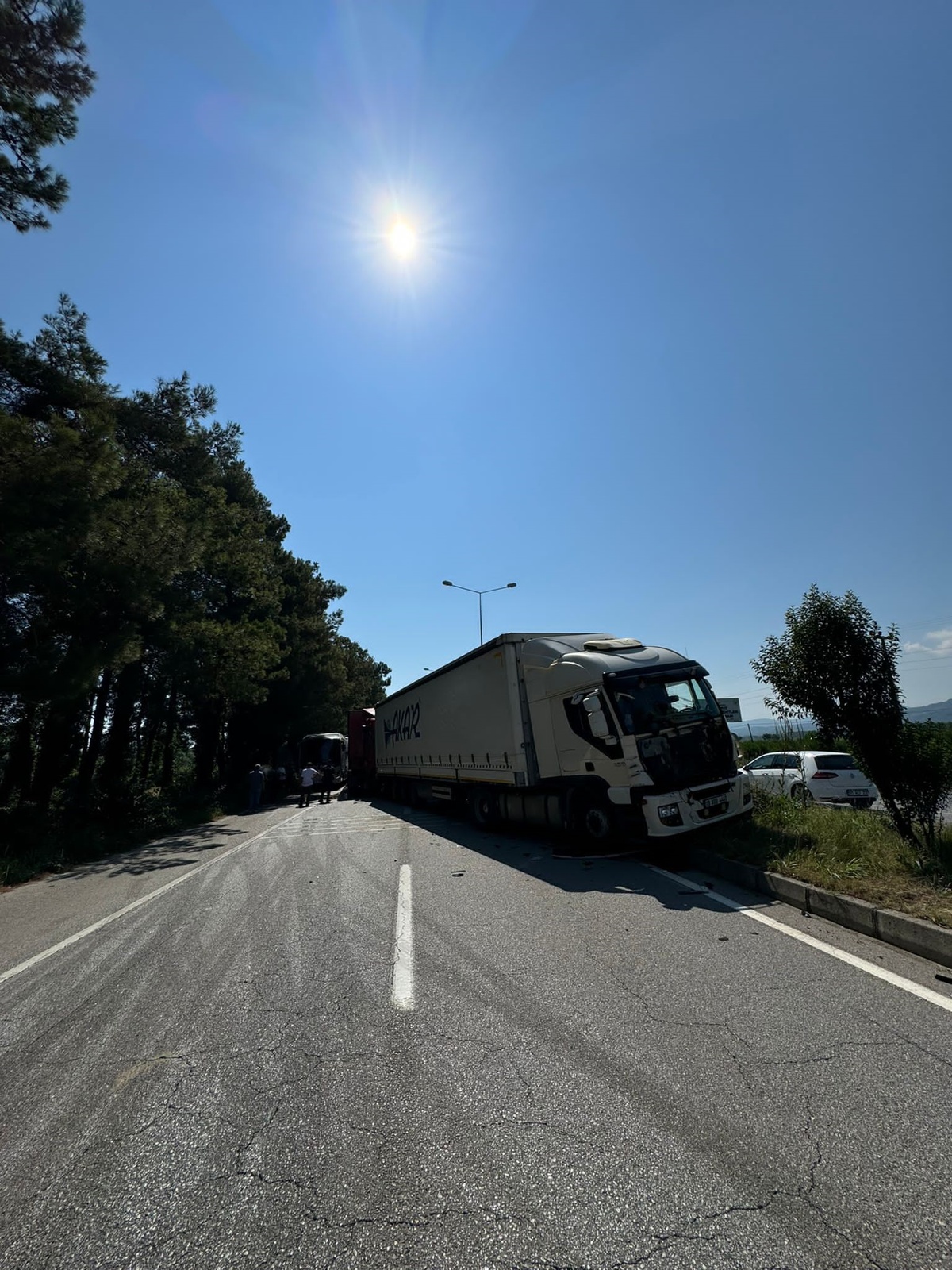 Samsun-Ordu kara yolunda zincirleme kaza: Trafik kapandı