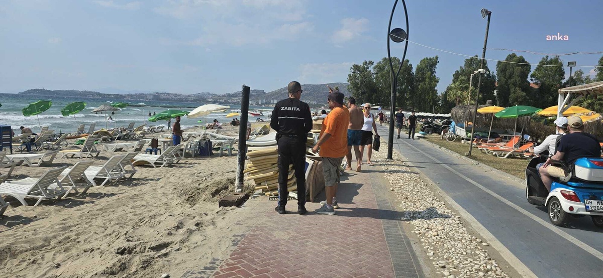 Kuşadası Plajlarında Ücretsiz Şezlong ve Şemsiye Kuralına Uymayan İşletmelere Cezai İşlem