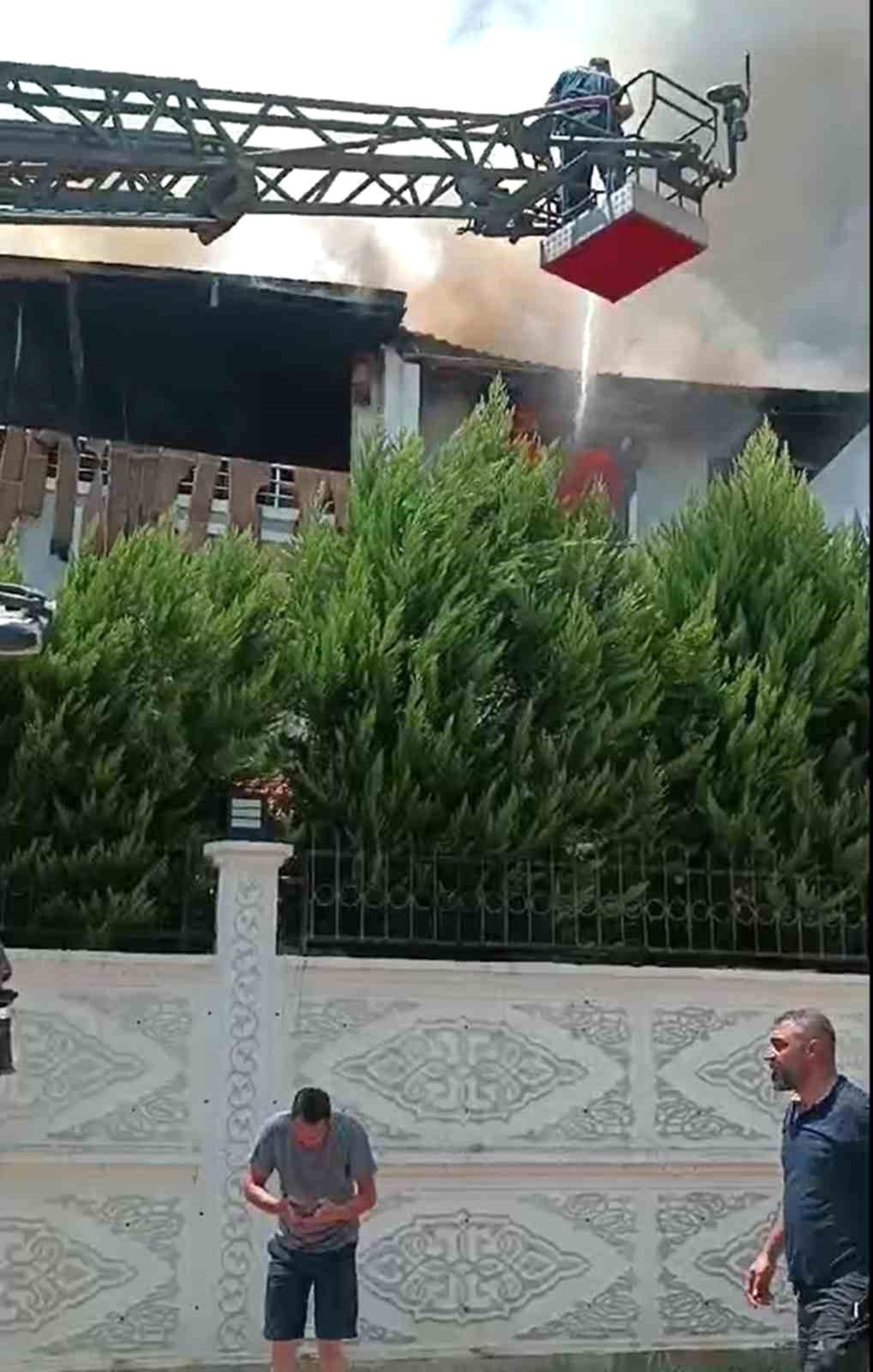 Aydın\'da çıkan yangında villa kurtarıldı