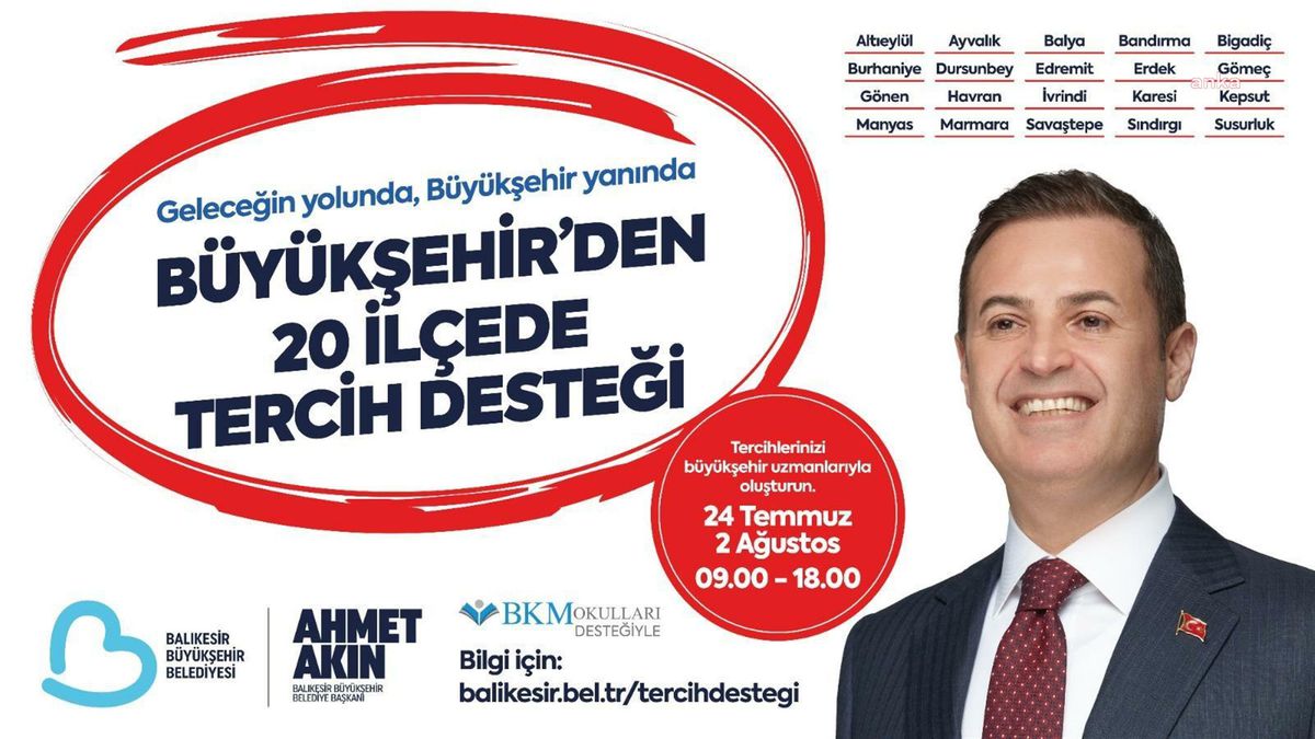Balıkesir Büyükşehir Belediyesi Gençlere Tercih Desteği Sunuyor