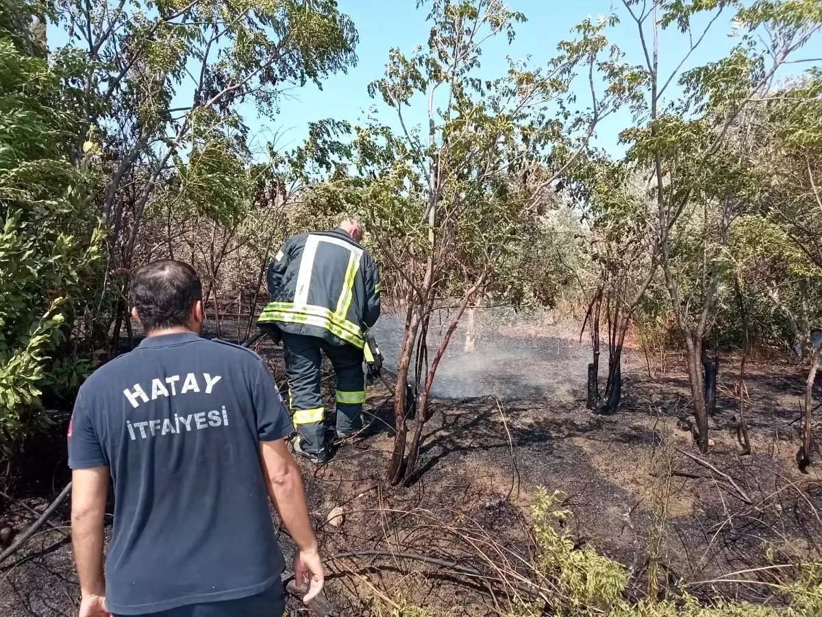 Hatay\'da bir evin bahçesinde çıkan yangın söndürüldü