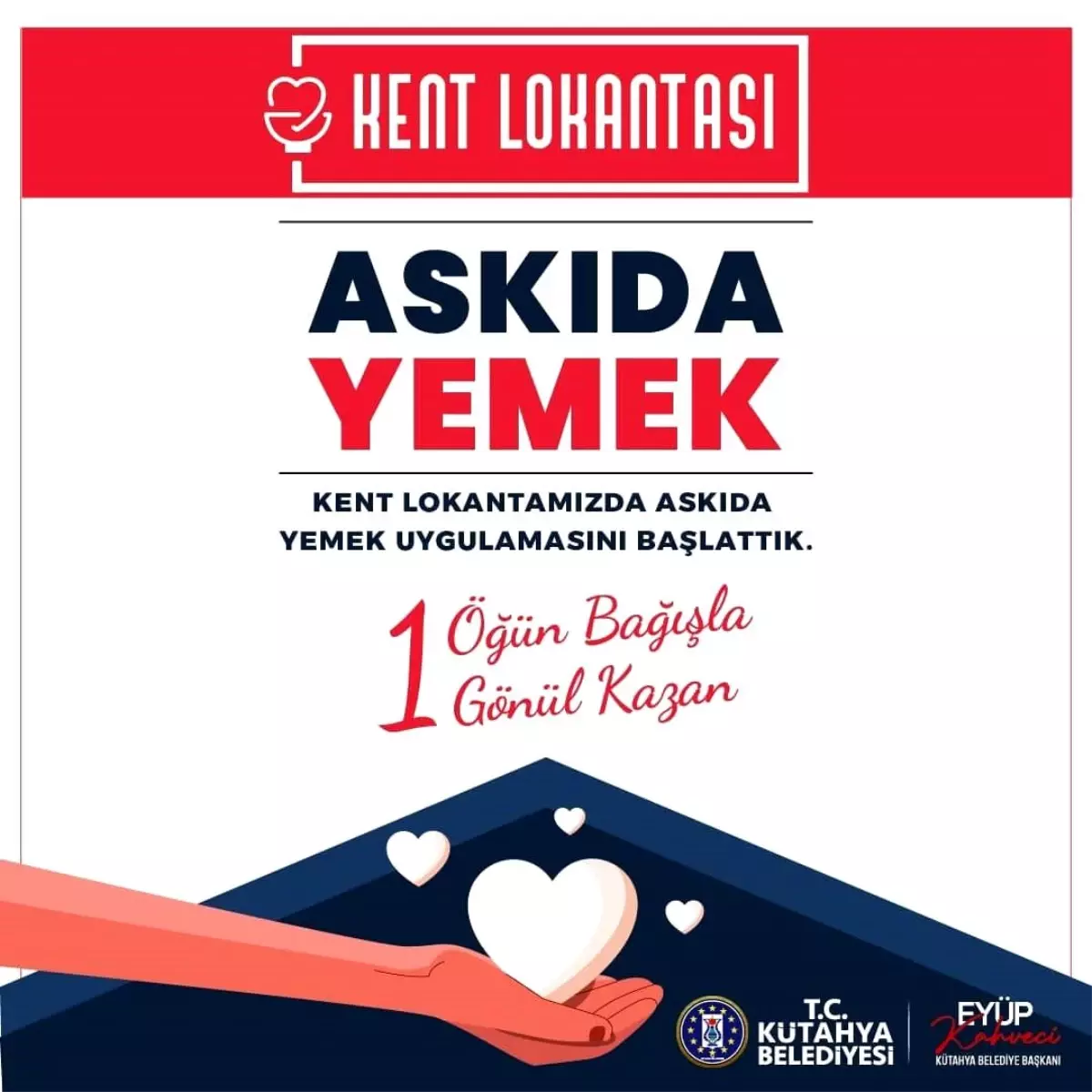 Kütahya Belediyesi Kent Lokantası\'nda \'Askıda Yemek\' Uygulaması Başlatıldı