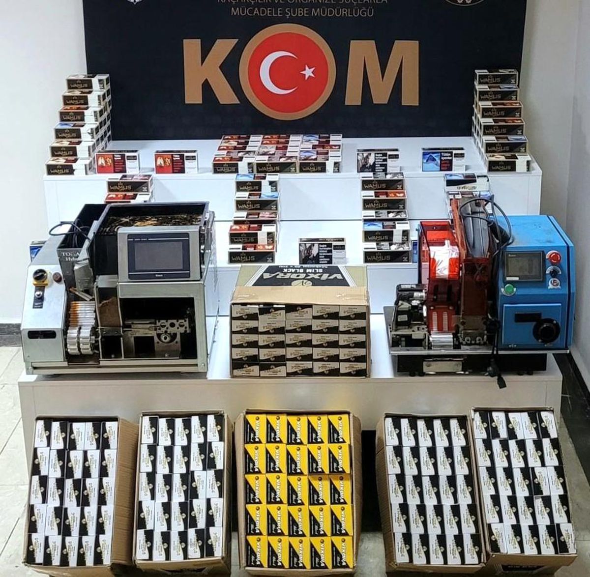 Elazığ\'da 110 Bin Dal Bandrolsüz Makaron Ele Geçirildi