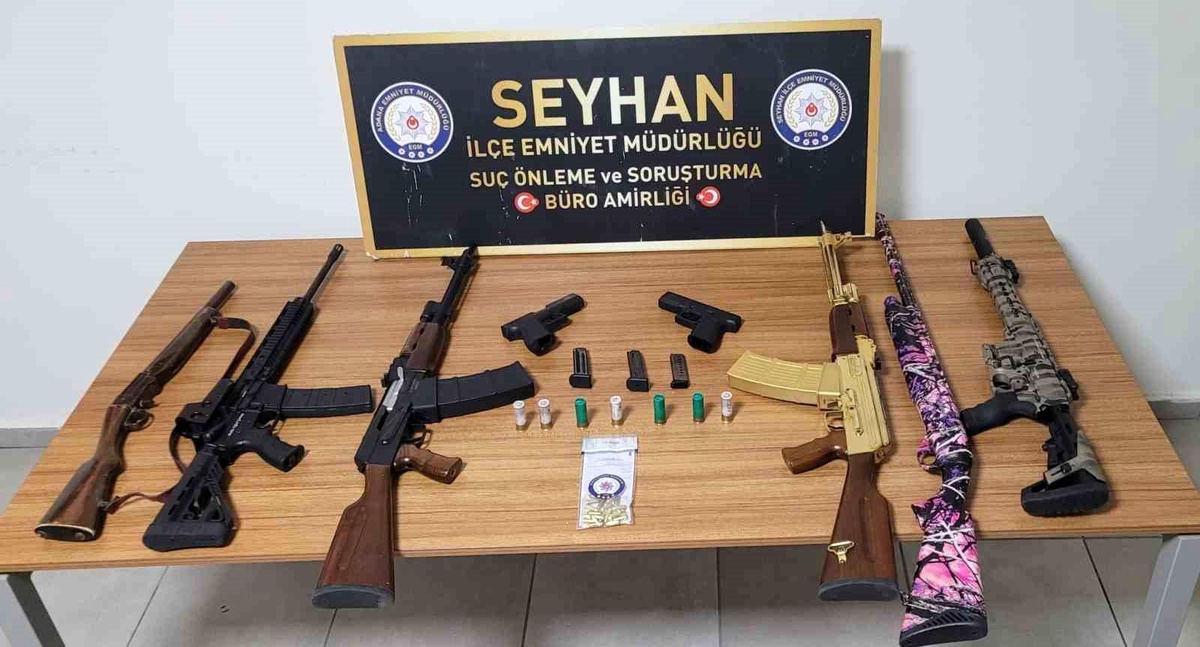 Adana\'da av tüfekleriyle havaya ateş açan 4 kişi gözaltına alındı