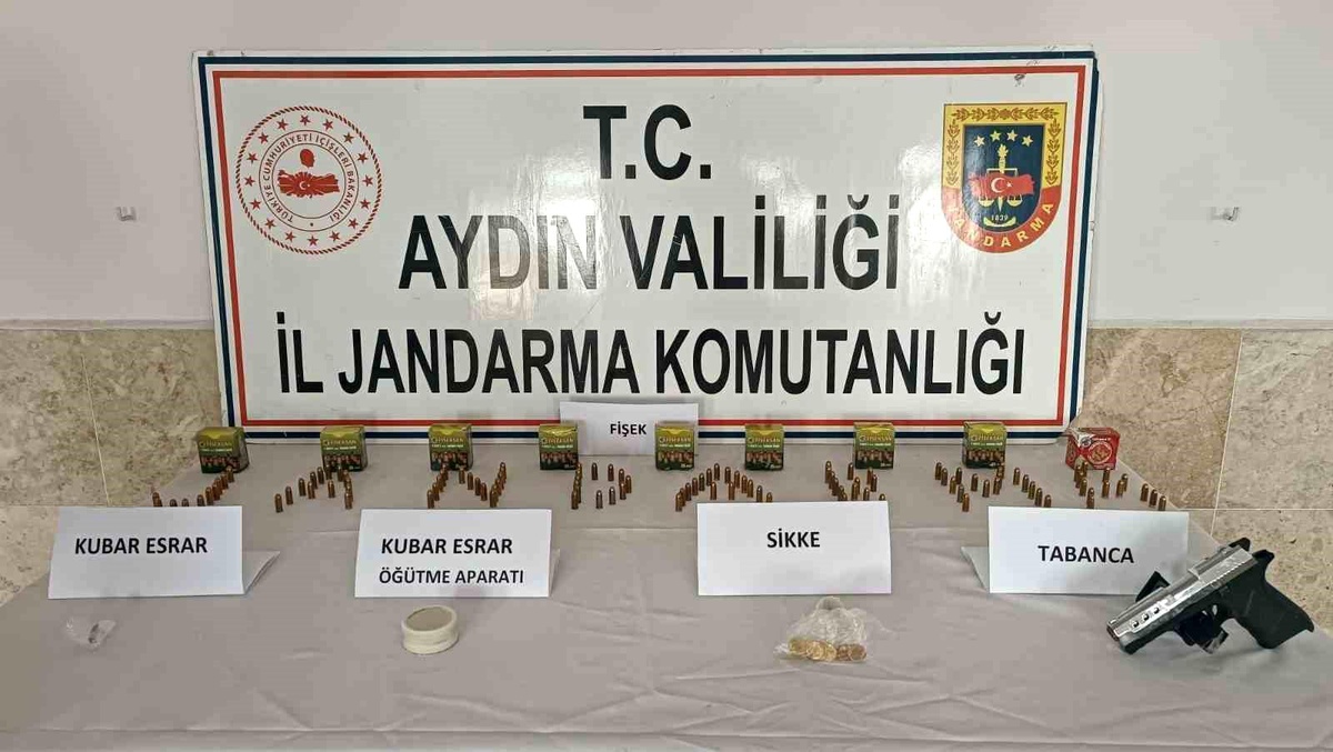 Aydın\'da Uyuşturucu Operasyonunda Roma Dönemine Ait Altın Sikke Ele Geçirildi