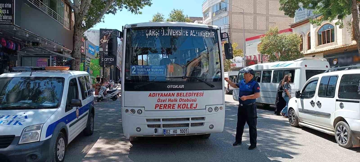 Adıyaman Belediyesi Zabıta Müdürlüğü Toplu Taşıma Araçlarına Denetim Gerçekleştirdi