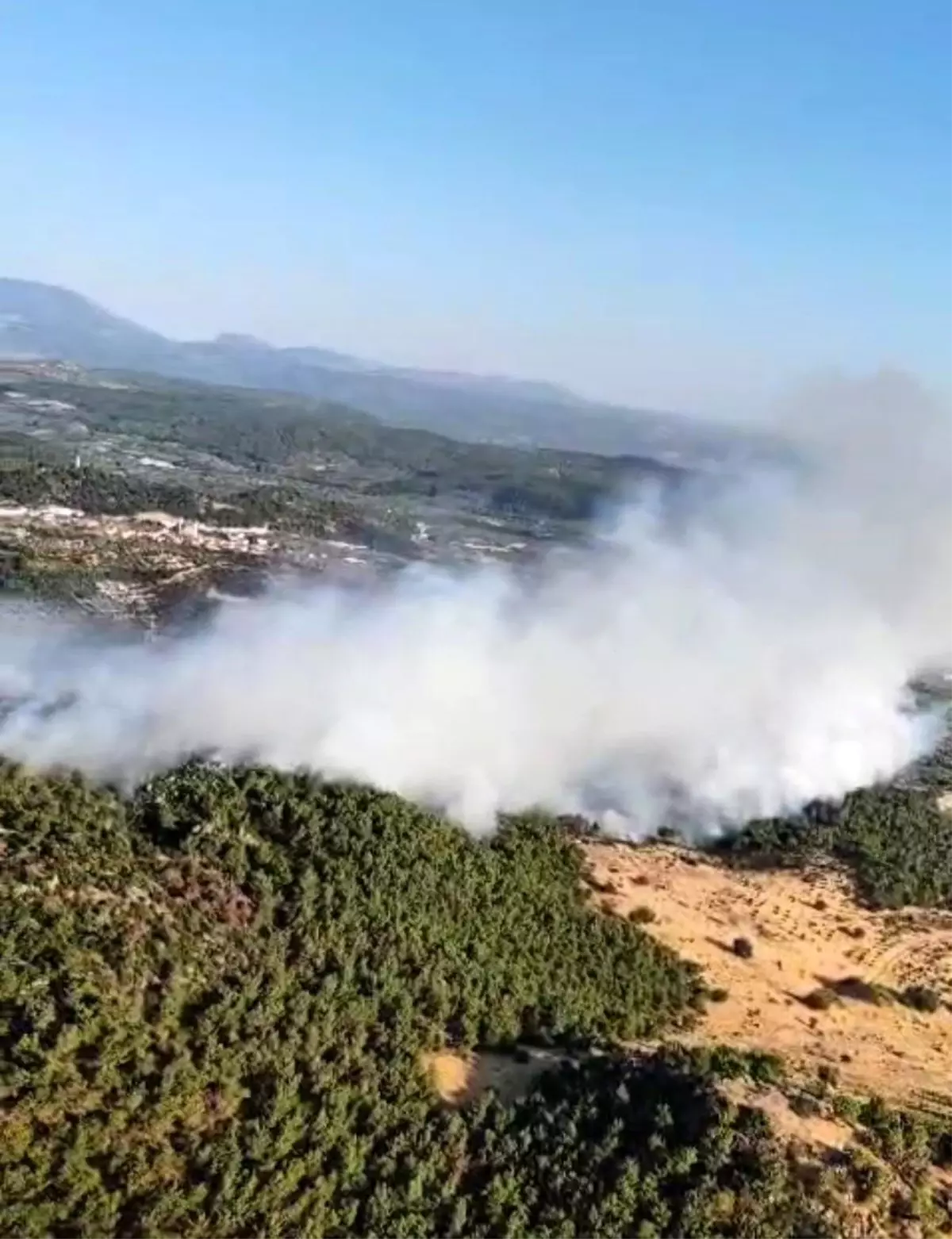 Manisa\'da ormanlık alanda yangın çıktı