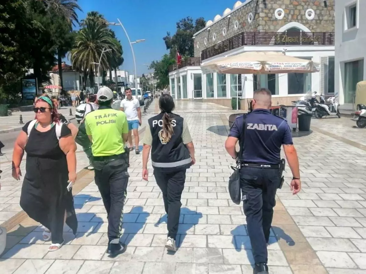 Bodrum\'da Polis ve Zabıta Ekipleri Ortak Uygulama Gerçekleştirdi