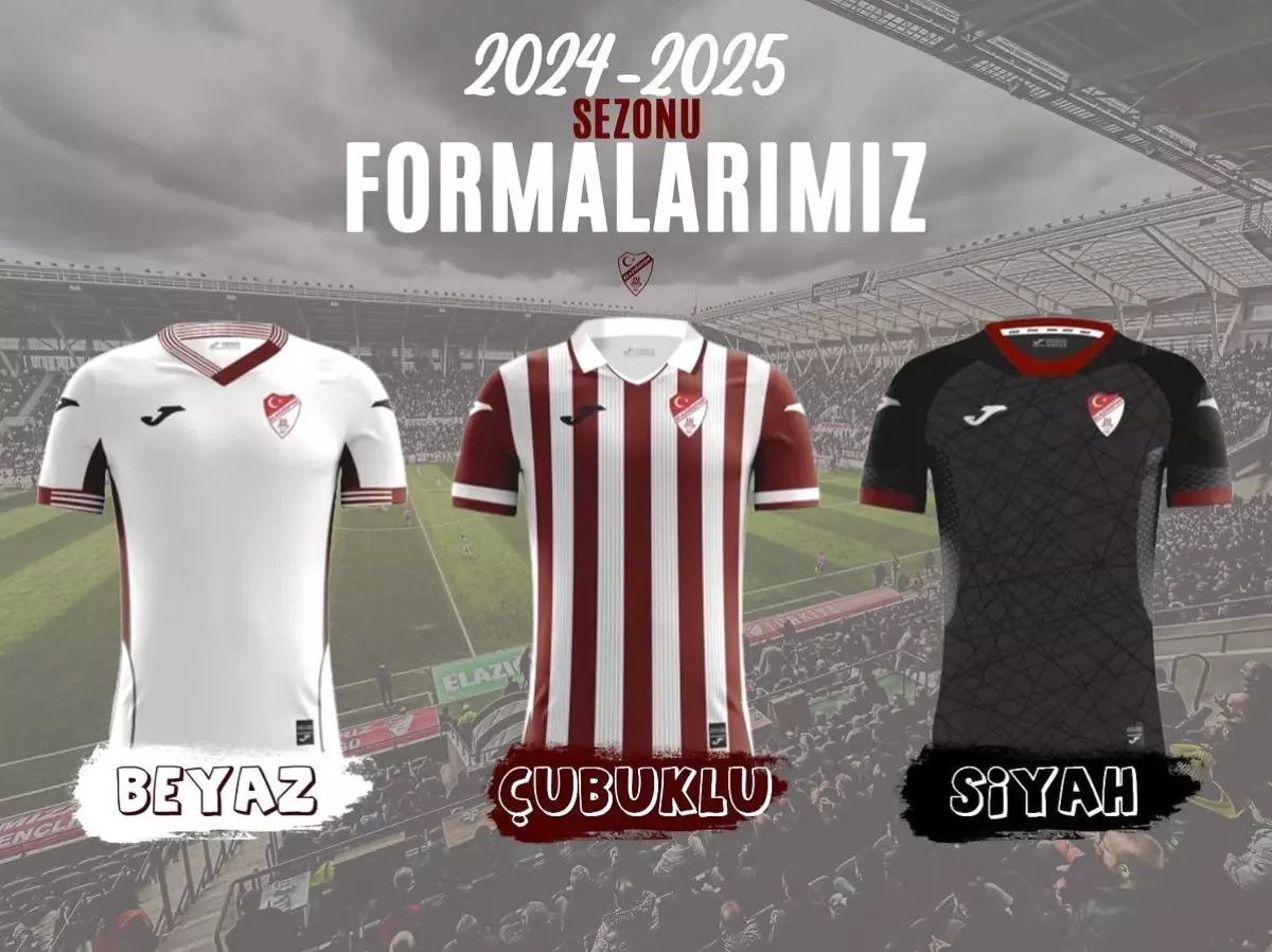 Elazığspor\'un 2024-2025 sezonunda giyeceği formalar görücüye çıktı