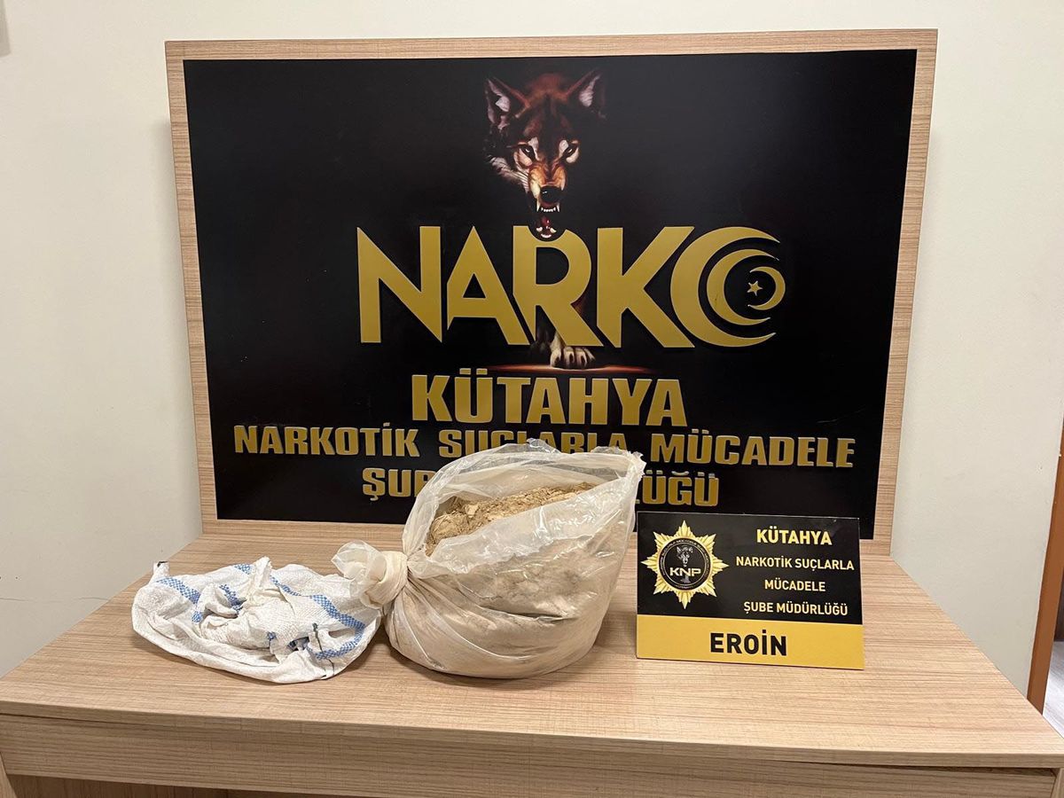 Kütahya\'da 10 Kilo Eroin Ele Geçirildi