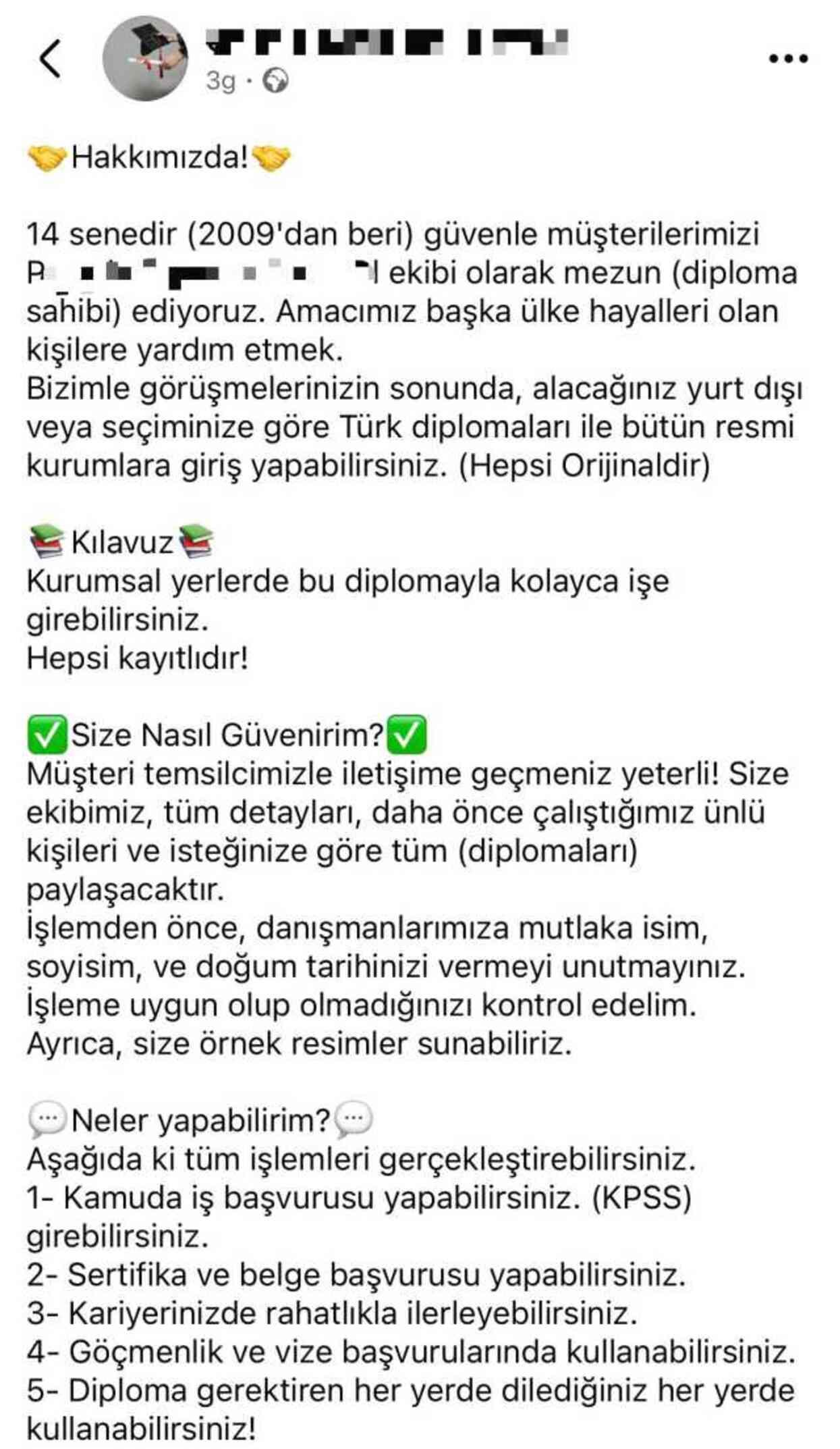 Sosyal medyada sahte diploma satışı! Lisans için 25 bin TL istiyorlar, e-Devlet iddiası ise tam skandal