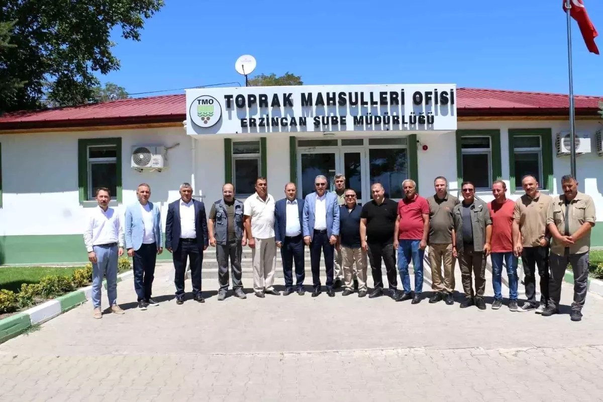 TMO Genel Müdürü Ahmet Güldal, Erzincan\'da hububat alım kampanyasını inceledi