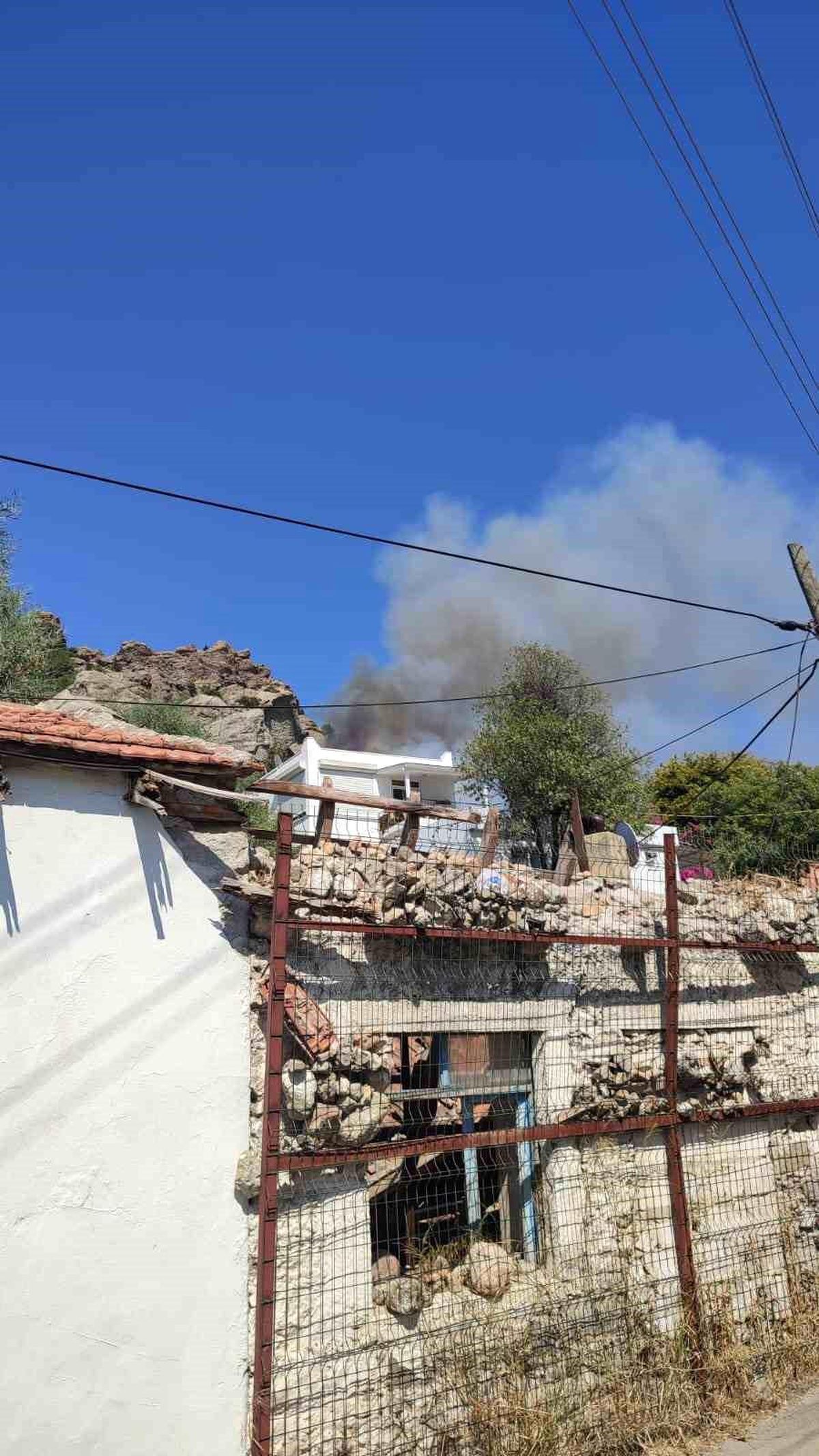 Bodrum\'da Makilik Alanda Yangın Çıktı