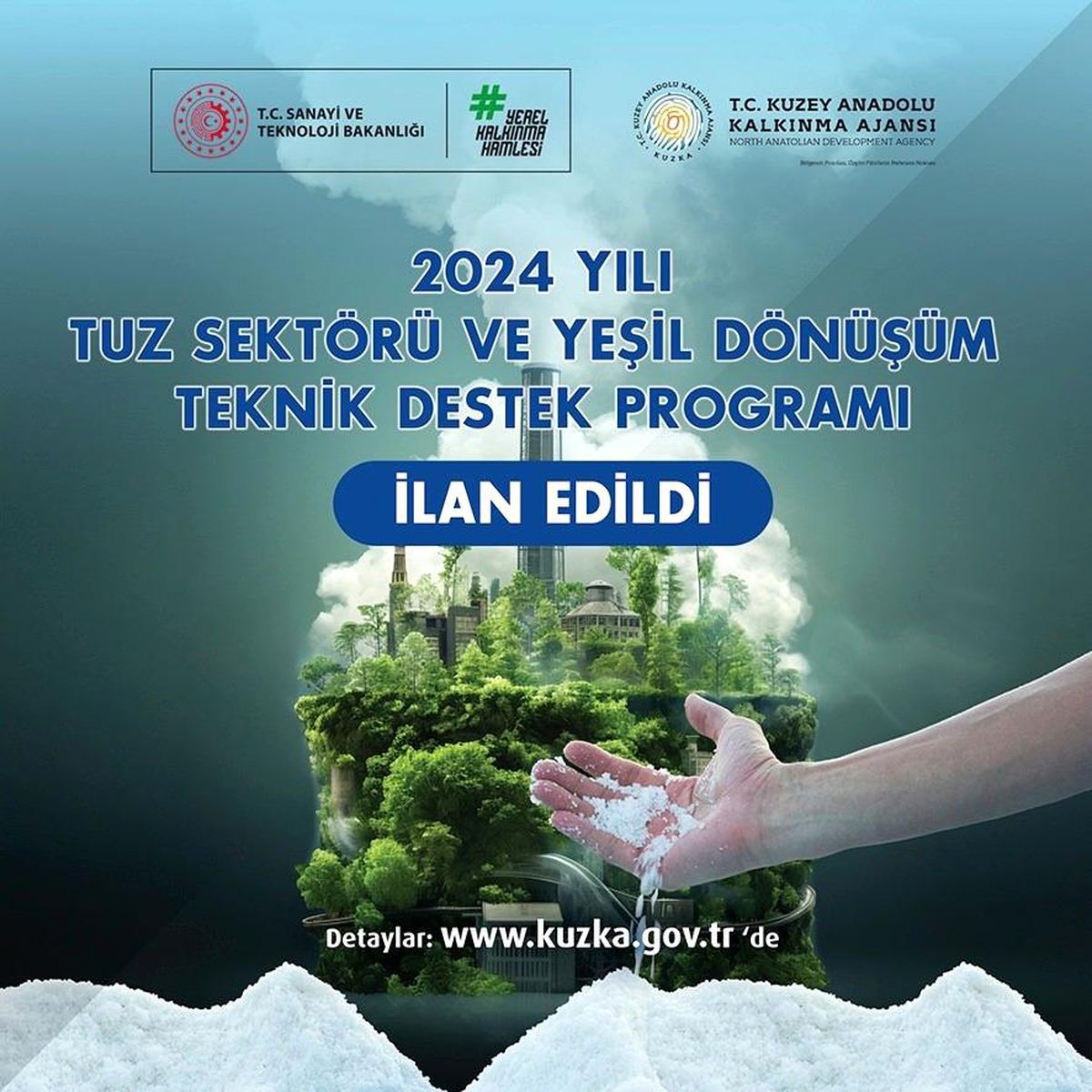 2024 Yılı Tuz Sektörü ve Yeşil Dönüşüm Teknik Destek Programı Çankırı\'da İlan Edildi