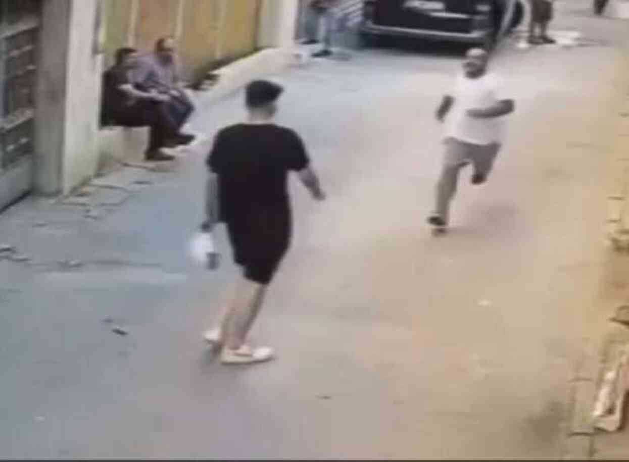 Polisten kaçan şüpheliye vatandaş çelmesi! Yere kapaklanınca yakalandı