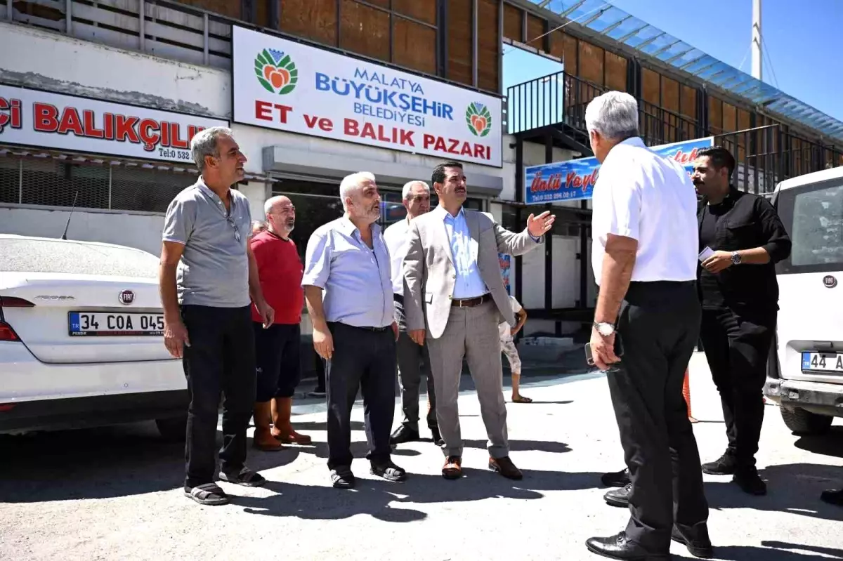 Battalgazi Belediye Başkanı Kasap Pazarı esnafını ziyaret etti