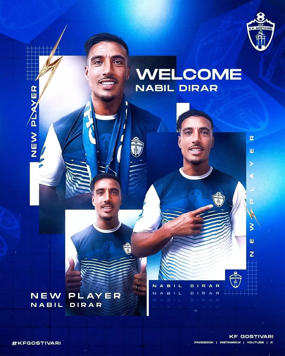 Nabil Dirar, Kuzey Makedonya ekibi Gostivar\'a transfer oldu