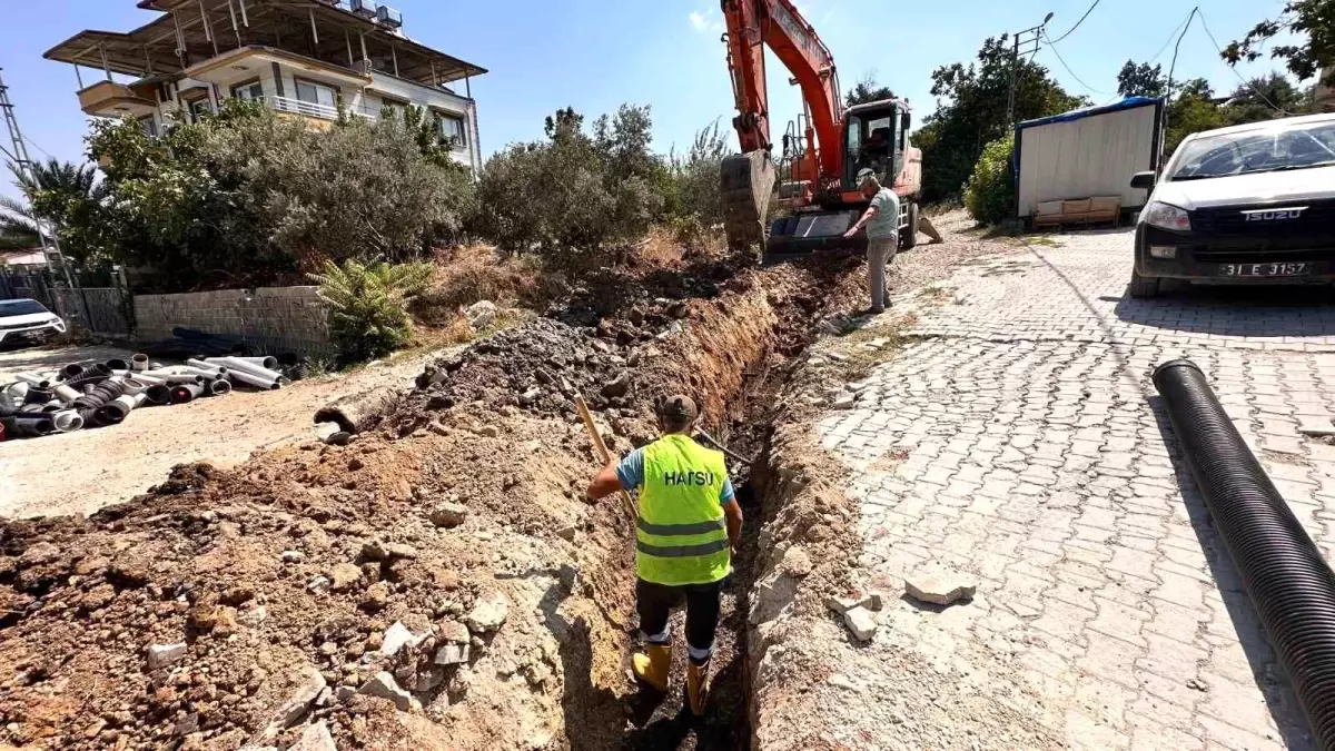 Hatay\'da atık su tahliye hattı olmayan bölgelere altyapı çalışmaları