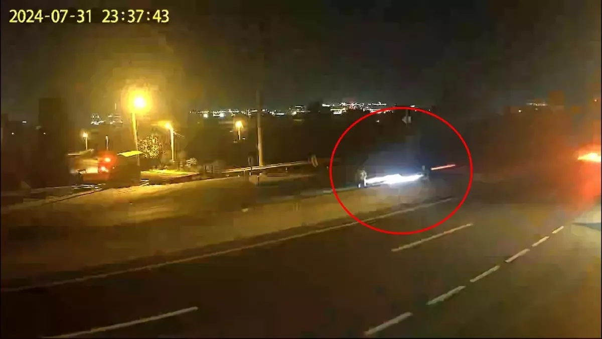 Yalova\'da Kaza Güvenlik Kamerasında