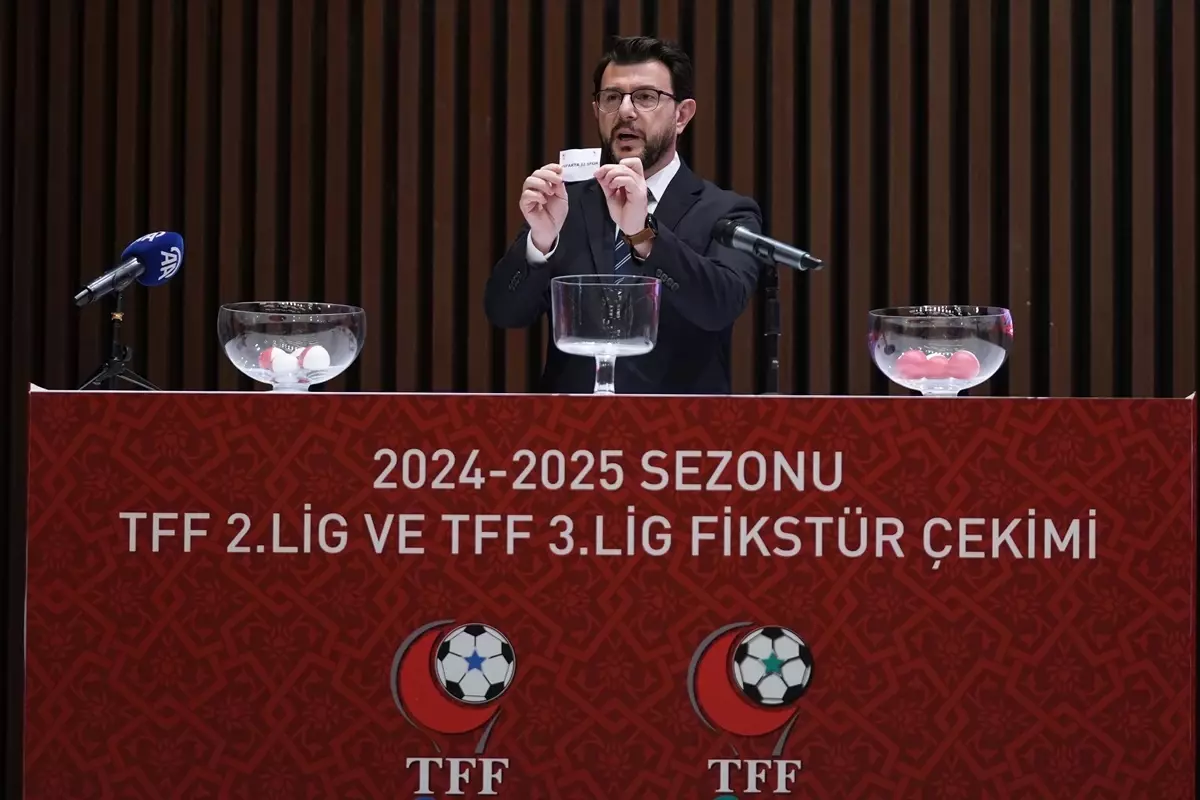 TFF 2. Lig ve TFF 3. Lig\'in 2024-25 sezonu fikstürleri çekildi