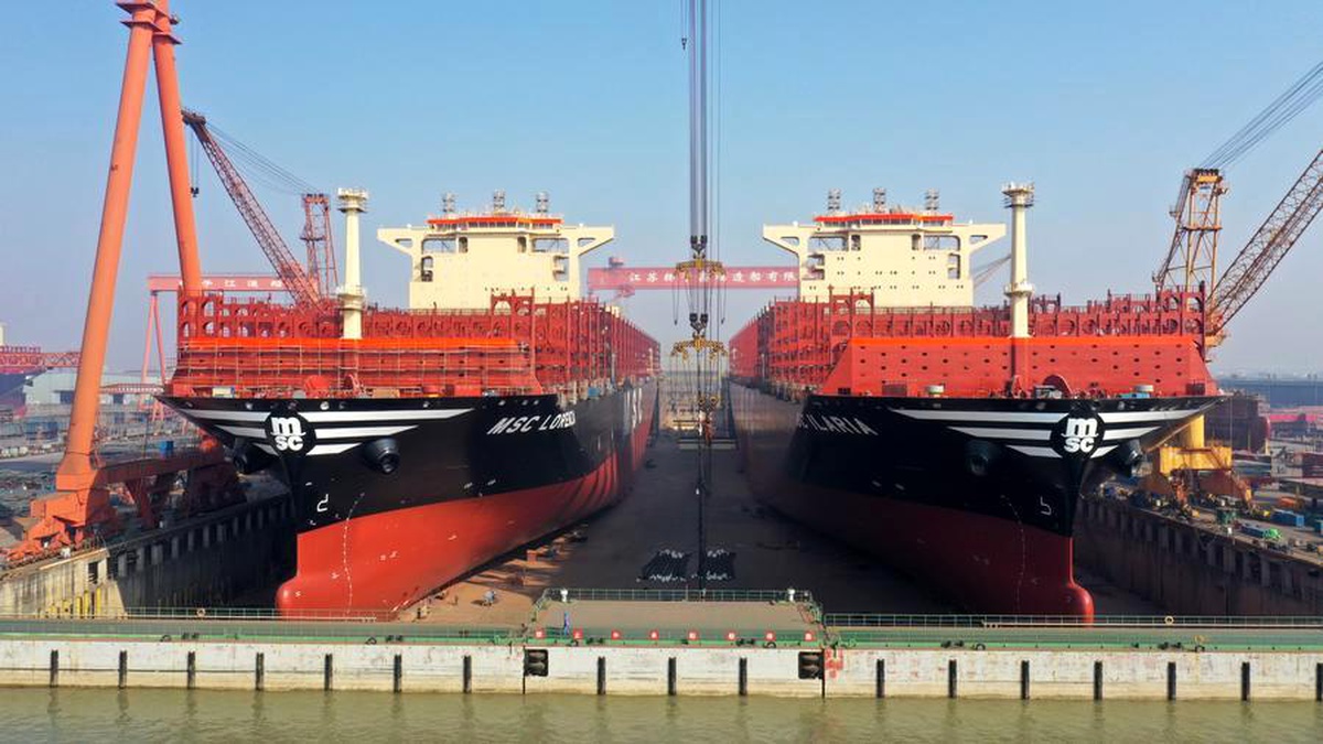 Çin\'in Jiangsu eyaleti gemi ihracatında büyük artış yaşadı