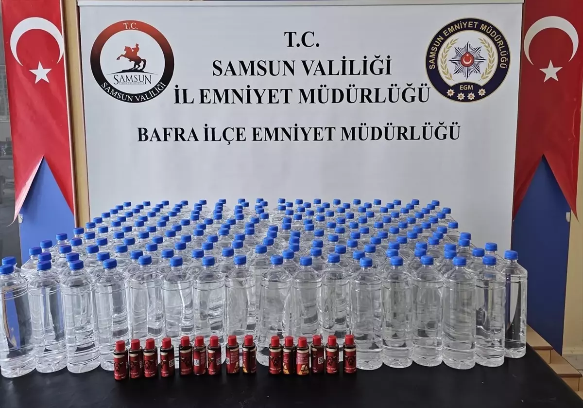 Bafra\'da Kaçakçılık Operasyonu: 200 Litre Etil Alkol Ele Geçirildi