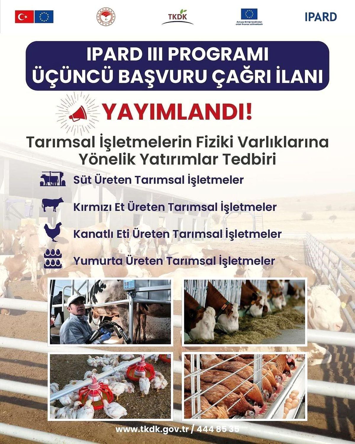 IPARD III Dönemi Üçüncü Başvuru Çağrısı Yapıldı