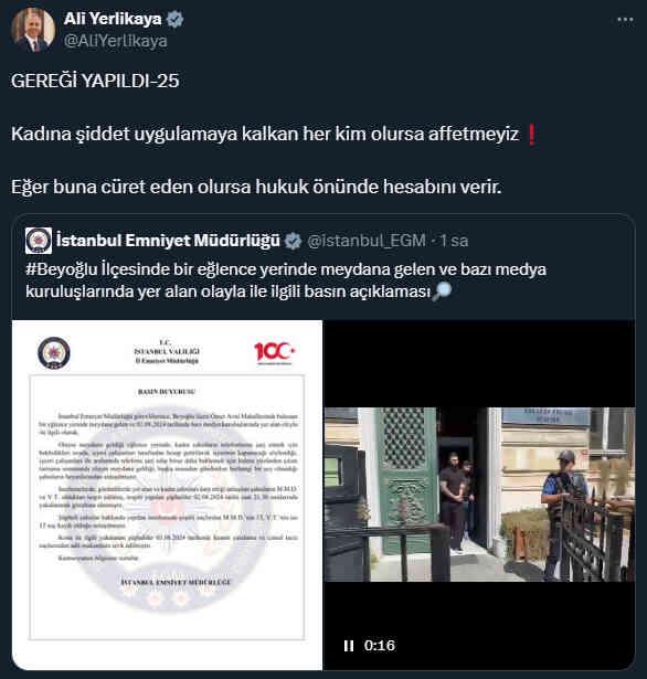 Beyoğlu'nda 3 kadının darbedildiği eğlence mekanı zabıta tarafından mühürlendi