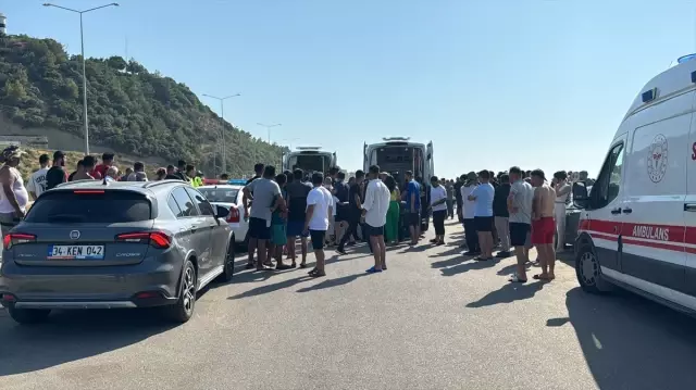 Hatay'da, denizde akıntıya kapılan 5 kişiden 2'si hayatını kaybetti