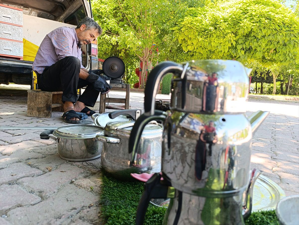 Kahramanmaraş\'ta Kalaycılık Mesleği Yaşatılıyor