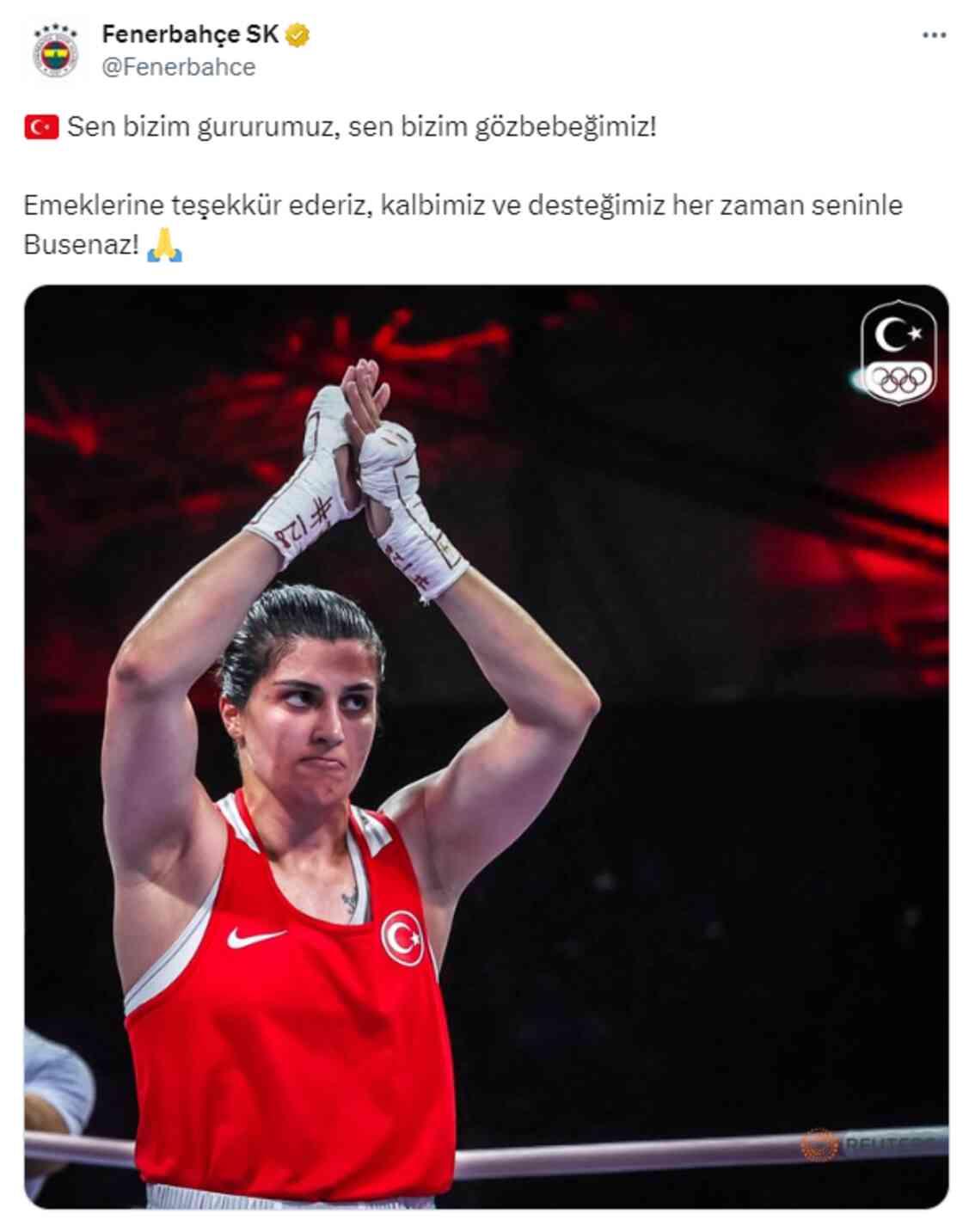 Milli boksör Busenaz Sürmeneli, Paris Olimpiyat Oyunları'na çeyrek finalde veda etti