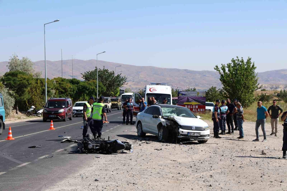 Nevşehir\'de Otomobil ile Motosiklet Kaza Yaptı, 1 Kişi Hayatını Kaybetti